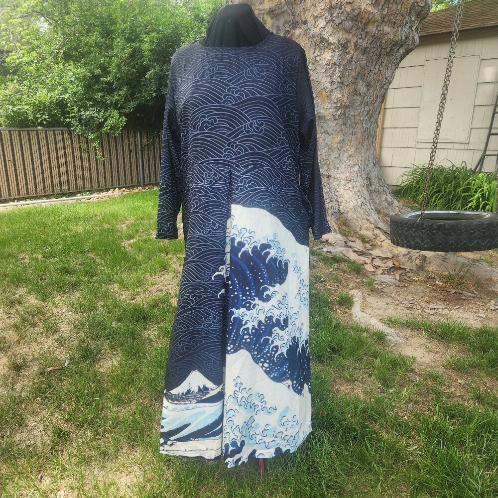 Asian inspired print dress  3XL